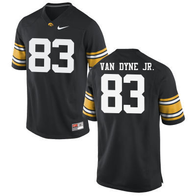 Men Iowa Hawkeyes #83 Yale Van Dyne Jr. College Football Jerseys-Black